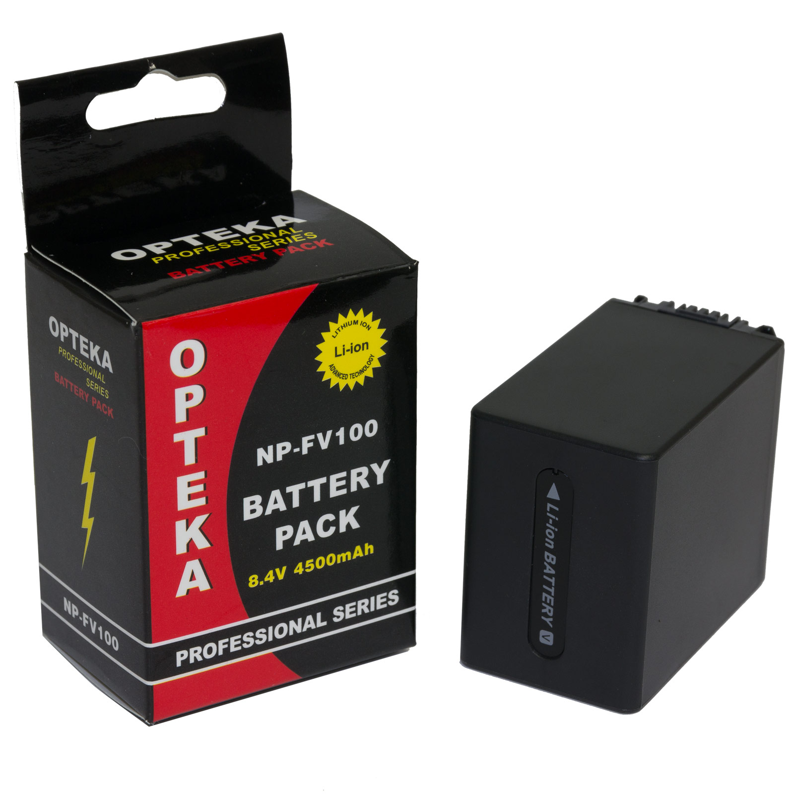 (2X) Opteka NPFV100 4500mAh Liion Batteries with Charger for Sony