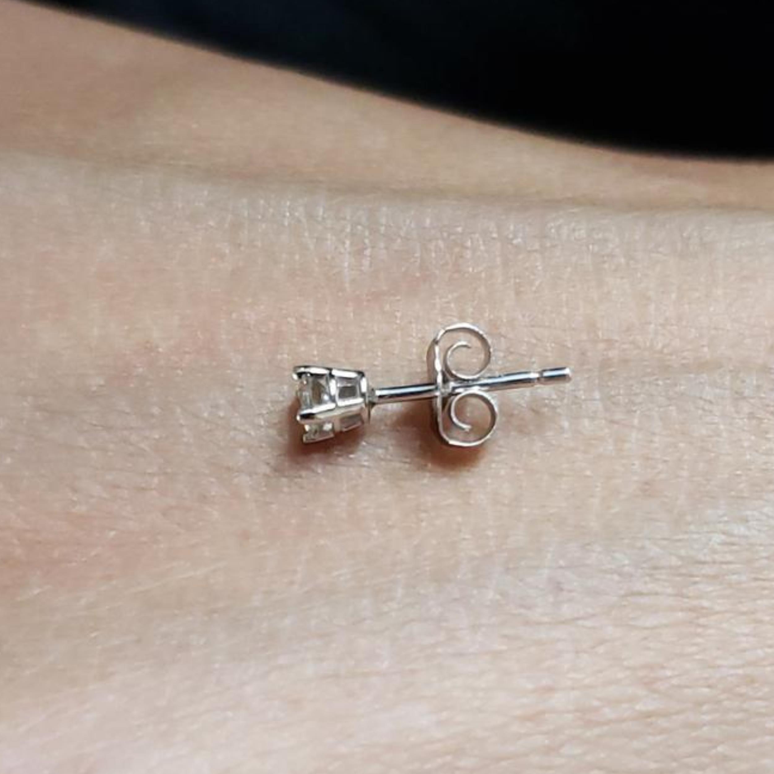 Second hole diamond earrings Clearance