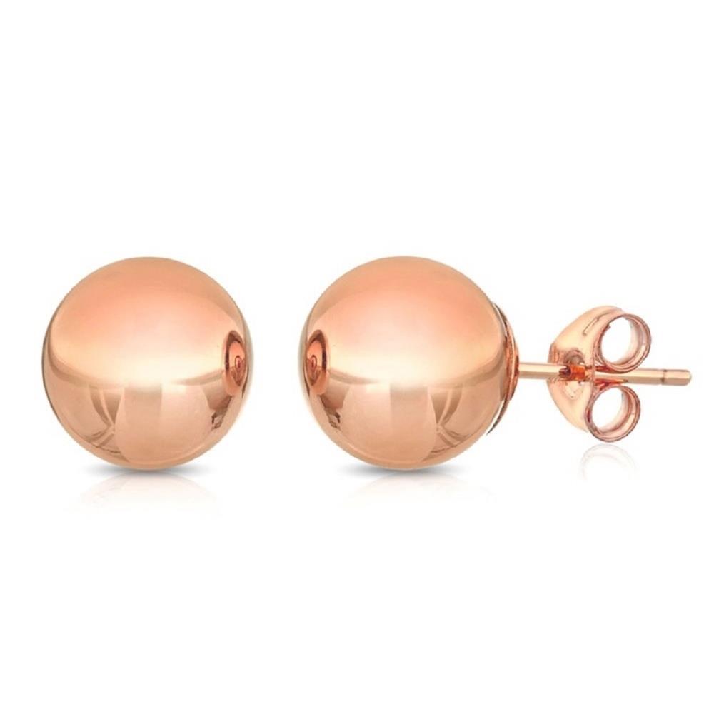 7mm 14kt gold ball stud earrings